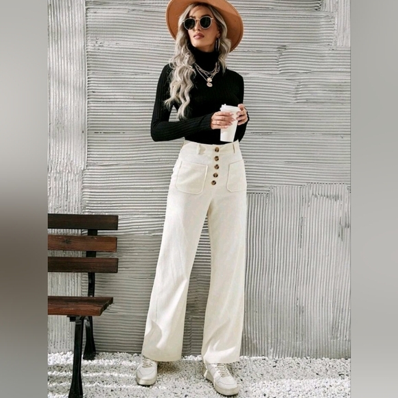 Like new corduroy wide leg pants - Picture 4 of 12